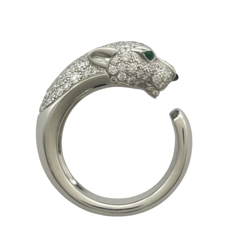 カルティエ Cartier パンテールドゥカルティエリングM ホワイトゴールド Au750 オニキス ジュエリー