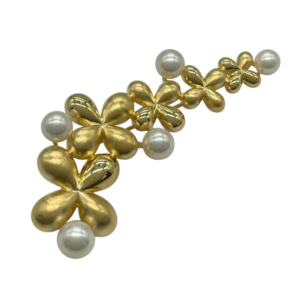 ミキモト MIKIMOTO ブローチ イエローゴールド K18YG ジュエリー