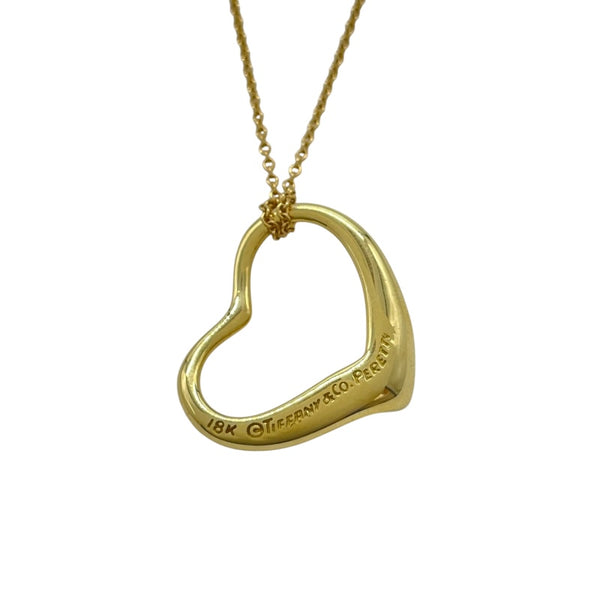 ティファニー TIFFANY＆CO オープンハートネックレス ゴールド 18K ジュエリー
