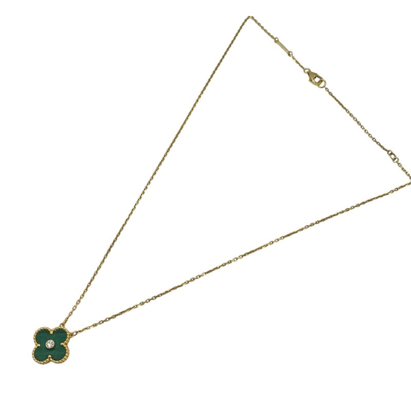 ヴァンクリーフ＆アーペル Van Cleef & Arpels ヴィンテージアルハンブラネックレス ゴールド Au750 マラカイト ジュエリー