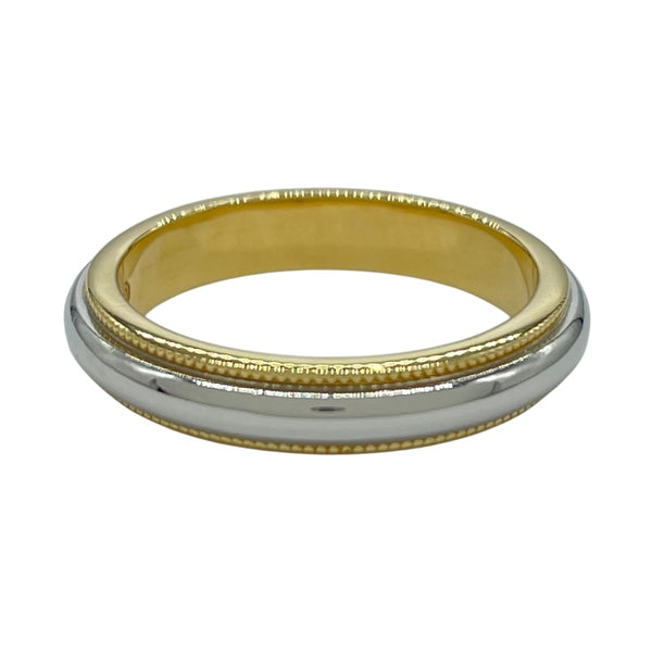 ティファニー TIFFANY＆CO ミルグレインクラシックリング ゴールド/プラチナ 750/Pt950 ジュエリー