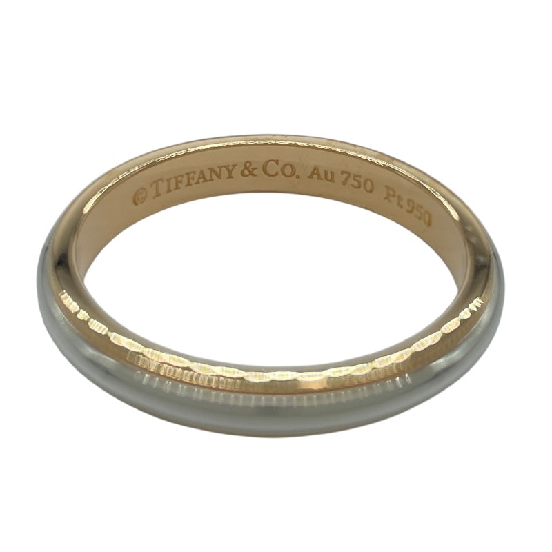 ティファニー TIFFANY＆CO ミルグレインクラシックリング イエローゴールド プラチナ Au750/Pt950 ジュエリー