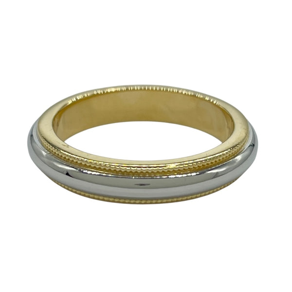 ティファニー TIFFANY＆CO ミルグレインクラシックリング ゴールド/プラチナ 750/Pt950 ジュエリー