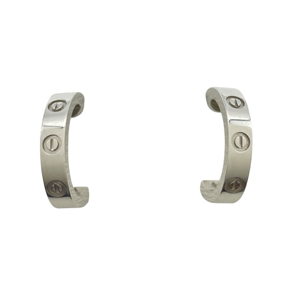 カルティエ Cartier ミニラブピアス ホワイトゴールド 18K/750 ジュエリー