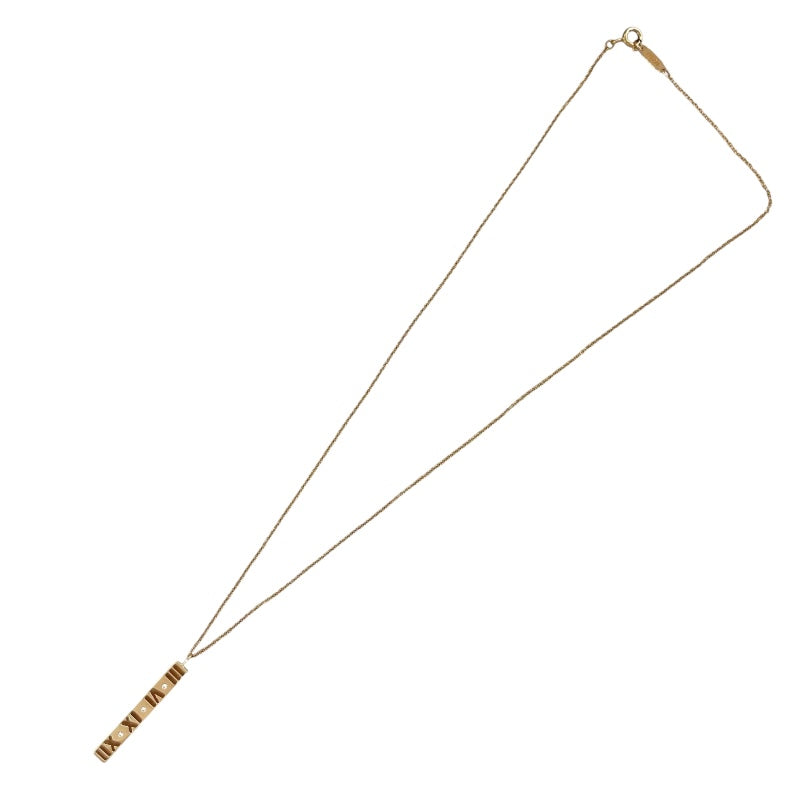 ティファニー TIFFANY＆CO アトラスバー 3Pダイヤ ネックレス ピンクゴールド Au750 ダイヤモンド ジュエリー