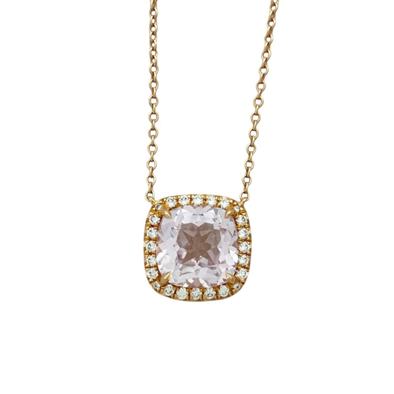 ティファニー TIFFANY＆CO ソレストネックレス ピンクゴールド Au750 クンツァイト ジュエリー