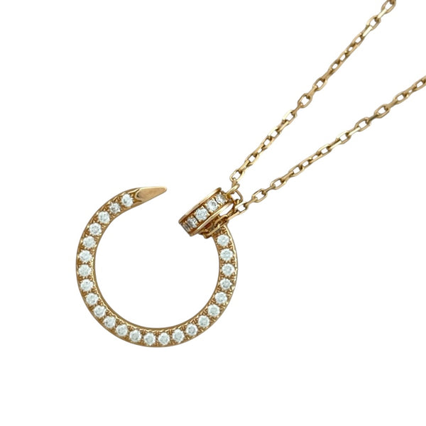 カルティエ Cartier ジュストアンクル ダイヤネックレス ピンクゴールド Au750 ダイヤモンド ジュエリー