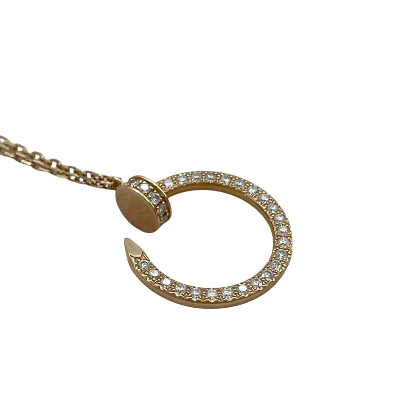 カルティエ Cartier ジュストアンクル ダイヤネックレス ピンクゴールド Au750 ダイヤモンド ジュエリー