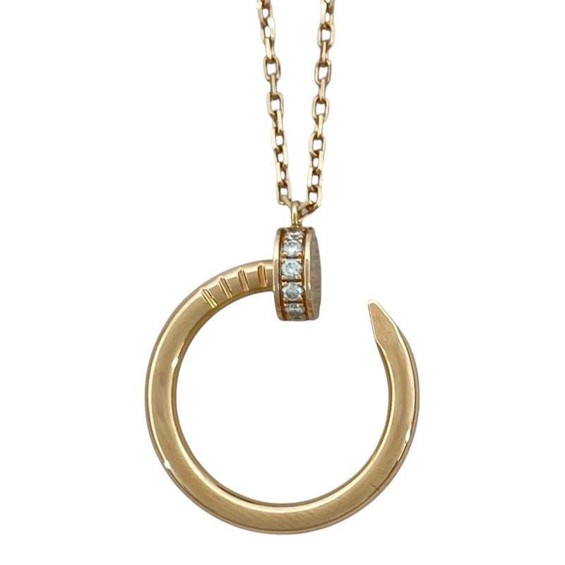 カルティエ Cartier ジュストアンクル ダイヤネックレス ピンクゴールド Au750 ダイヤモンド ジュエリー