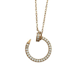 カルティエ Cartier ジュストアンクル ダイヤネックレス ピンクゴールド Au750 ダイヤモンド ジュエリー