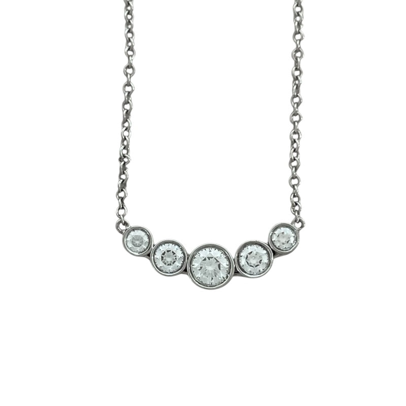 ティファニー TIFFANY＆CO ジャズネックレス プラチナ pt950 ダイヤモンド　 ジュエリー