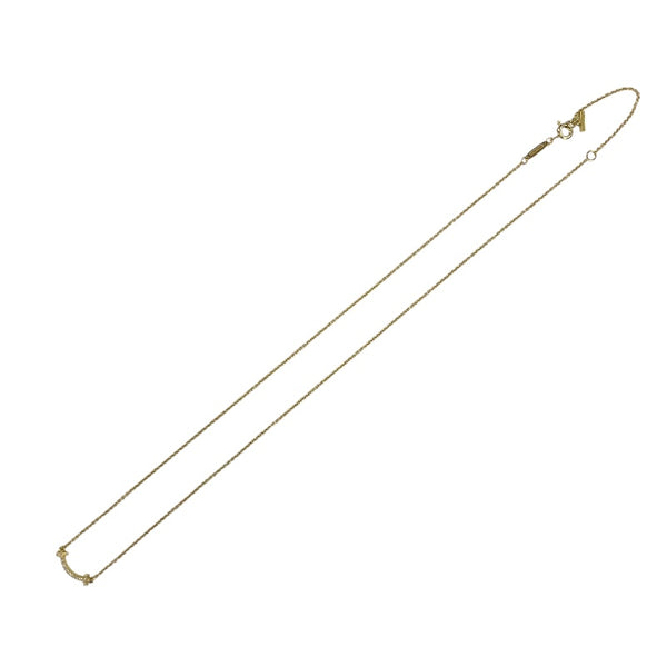 ティファニー TIFFANY＆CO Tスマイルダイヤネックレスミニ ゴールド 750/ダイヤモンド ジュエリー