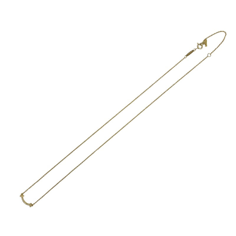 ティファニー TIFFANY＆CO Tスマイルダイヤネックレスミニ ゴールド 750/ダイヤモンド ジュエリー