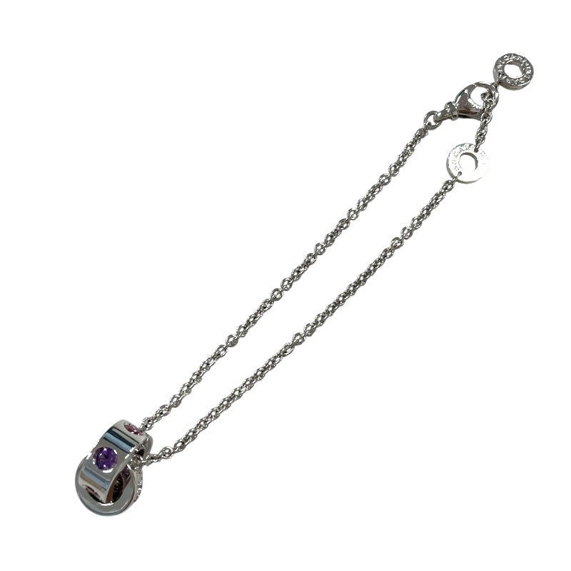 ブルガリ BVLGARI ローマンソルベブレス ホワイトゴールド 750WG/アメジスト/ピンクトルマリン ジュエリー