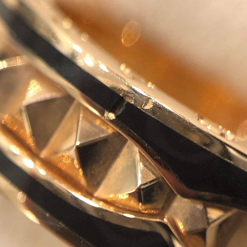 ブルガリ BVLGARI ビーゼロワン ロック リング ピンクゴールド 750PG ブラックセラミック ジュエリー