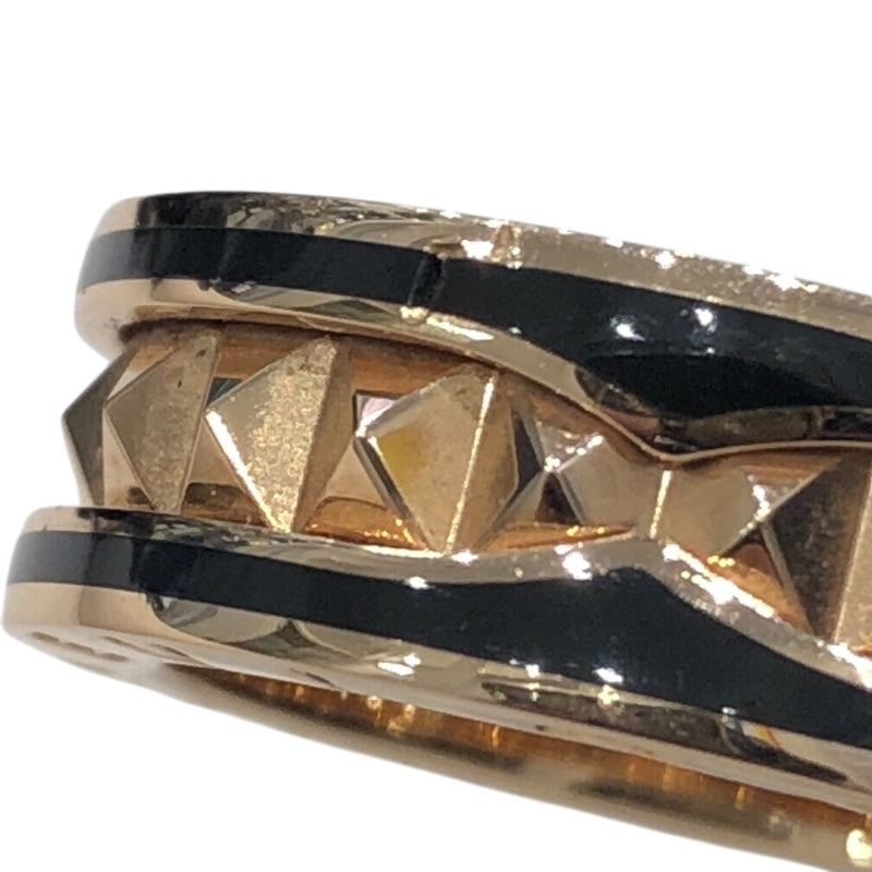 ブルガリ BVLGARI ビーゼロワン ロック リング ピンクゴールド 750PG ブラックセラミック ジュエリー