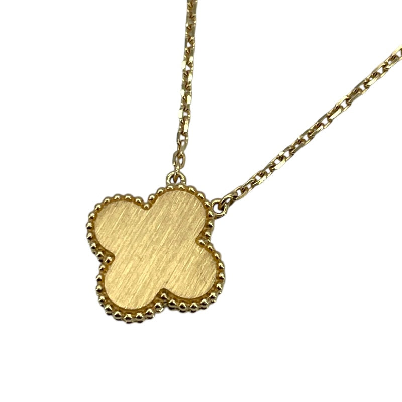 ヴァンクリーフ＆アーペル Van Cleef & Arpels ヴィンテージアルハンブラ　ネックレス　ＭＯＰ／１ＰＤ ゴールド Au750/MOP/ダイヤモンド ダイヤモンド　 ジュエリー