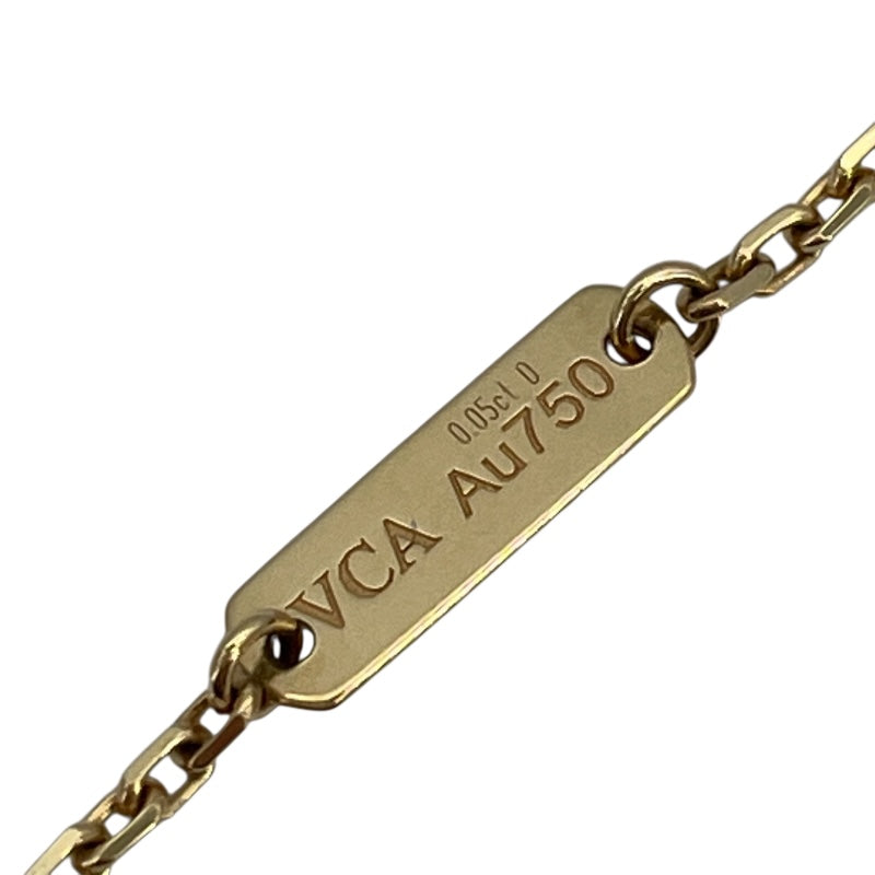 ヴァンクリーフ＆アーペル Van Cleef & Arpels ヴィンテージアルハンブラ　ネックレス　ＭＯＰ／１ＰＤ ゴールド Au750/MOP/ダイヤモンド ダイヤモンド　 ジュエリー