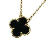 ヴァンクリーフ＆アーペル Van Cleef & Arpels ヴィンテージアルハンブラネックレス　オニキス ゴールド ブラック Au750/オニキス ジュエリー
