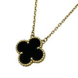 ヴァンクリーフ＆アーペル Van Cleef & Arpels ヴィンテージアルハンブラネックレス　オニキス ゴールド ブラック Au750/オニキス ジュエリー