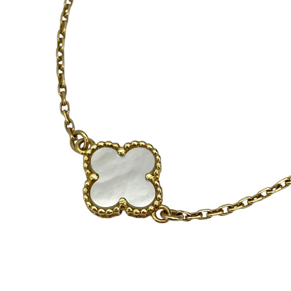 ヴァンクリーフ＆アーペル Van Cleef & Arpels スウィートアルハンブラ　ブレス　ＭＯＰ ゴールド ホワイトシェル 750/MOP ジュエリー