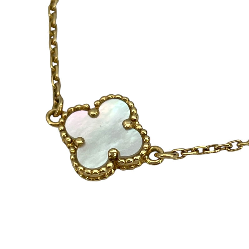 ヴァンクリーフ＆アーペル Van Cleef & Arpels スウィートアルハンブラ　ブレス　ＭＯＰ ゴールド ホワイトシェル 750/MOP ジュエリー