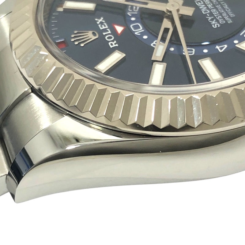 ロレックス ROLEX スカイドゥエラー ランダムシリアル 326934 ブライトブルー オイスターブレス SS/K18WG メンズ 腕時計