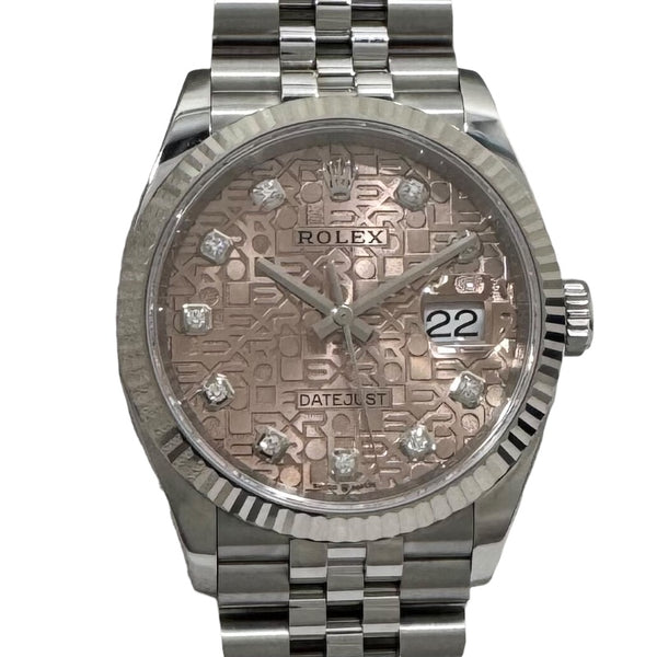 ロレックス ROLEX デイトジャスト36 ホリコン ランダムシリアル 126234G ピンク SS/K18WG 自動巻き メンズ 腕時計