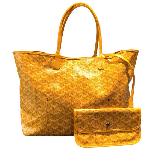 ゴヤール GOYARD サンルイPM イエロー コーティングキャンバス レディース ハンドバッグ