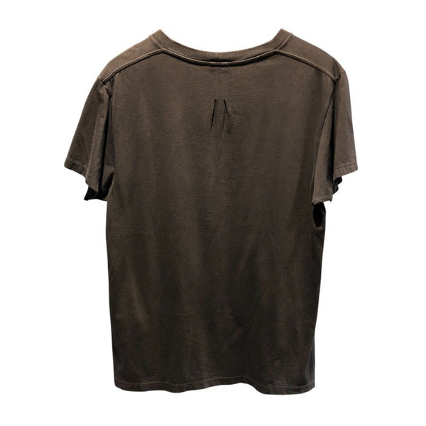 サンローラン SAINT LAURENT ロゴ刺繍ポケット半袖Tシャツ 396675 ブラック コットン メンズ 半袖Ｔシャツ