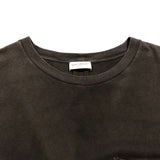 サンローラン SAINT LAURENT ロゴ刺繍ポケット半袖Tシャツ 396675 ブラック コットン メンズ 半袖Ｔシャツ