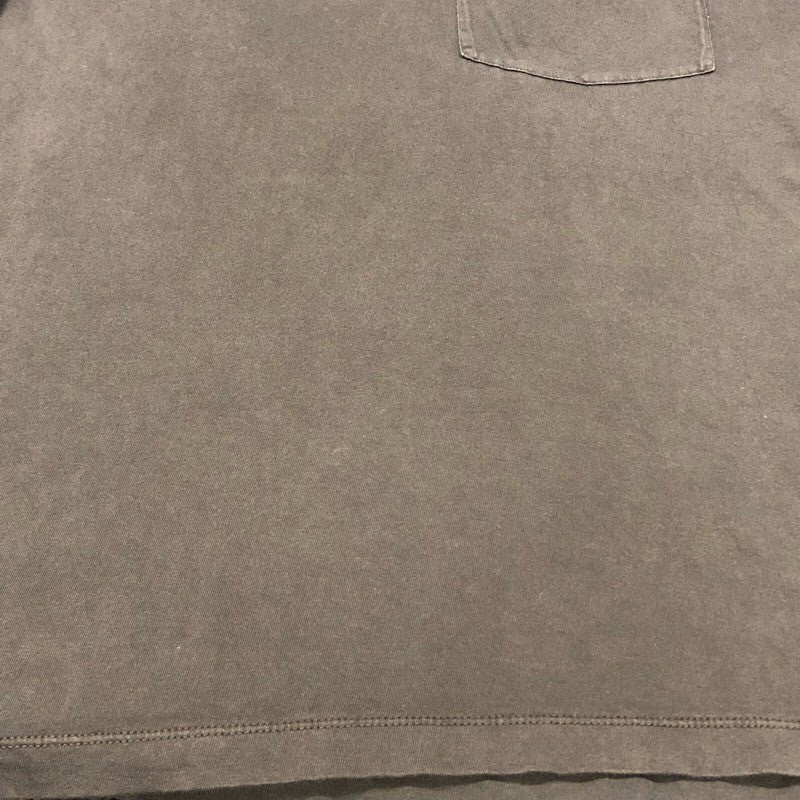 サンローラン SAINT LAURENT ロゴ刺繍ポケット半袖Tシャツ 396675 ブラック コットン メンズ 半袖Ｔシャツ
