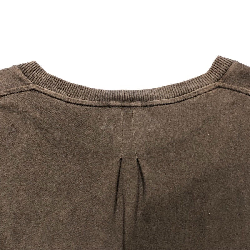 サンローラン SAINT LAURENT ロゴ刺繍ポケット半袖Tシャツ 396675 ブラック コットン メンズ 半袖Ｔシャツ