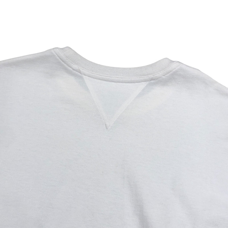 ボッテガ・ヴェネタ BOTTEGA VENETA ワンポイント刺繍 長袖Tシャツ 706597 ホワイト コットン メンズ 長袖Ｔシャツ