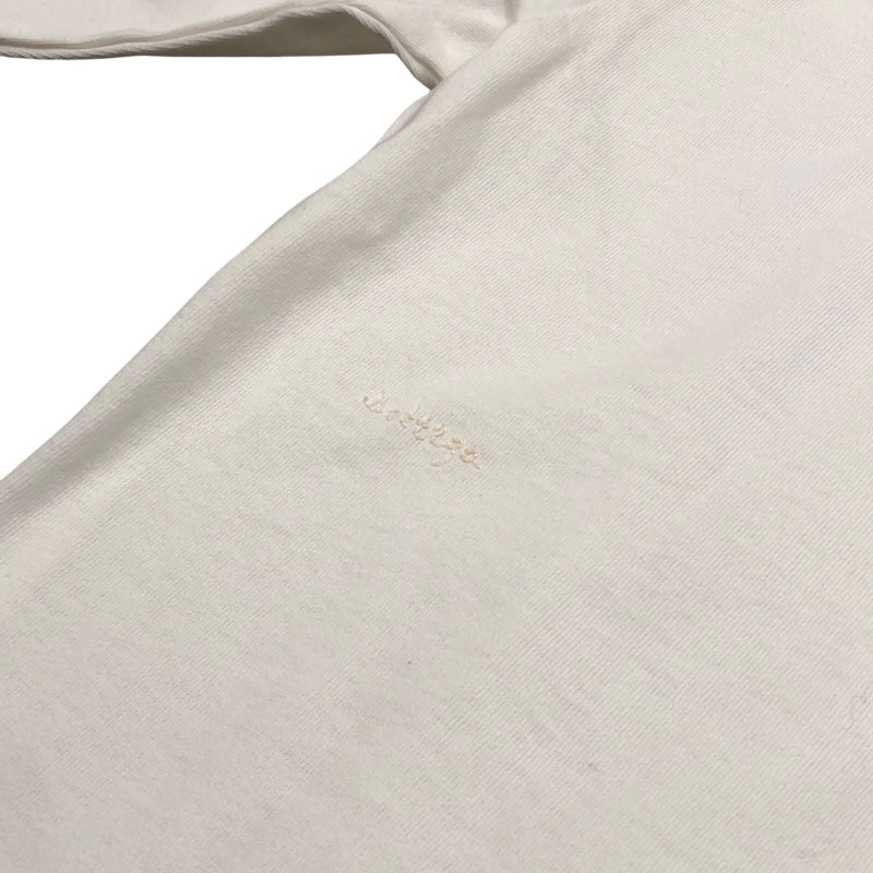 ボッテガ・ヴェネタ BOTTEGA VENETA ワンポイント刺繍 長袖Tシャツ 706597 ホワイト コットン メンズ 長袖Ｔシャツ