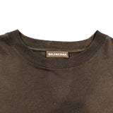 バレンシアガ BALENCIAGA スモールロゴ半袖Tシャツ 508200 ブラック コットン メンズ 半袖Ｔシャツ