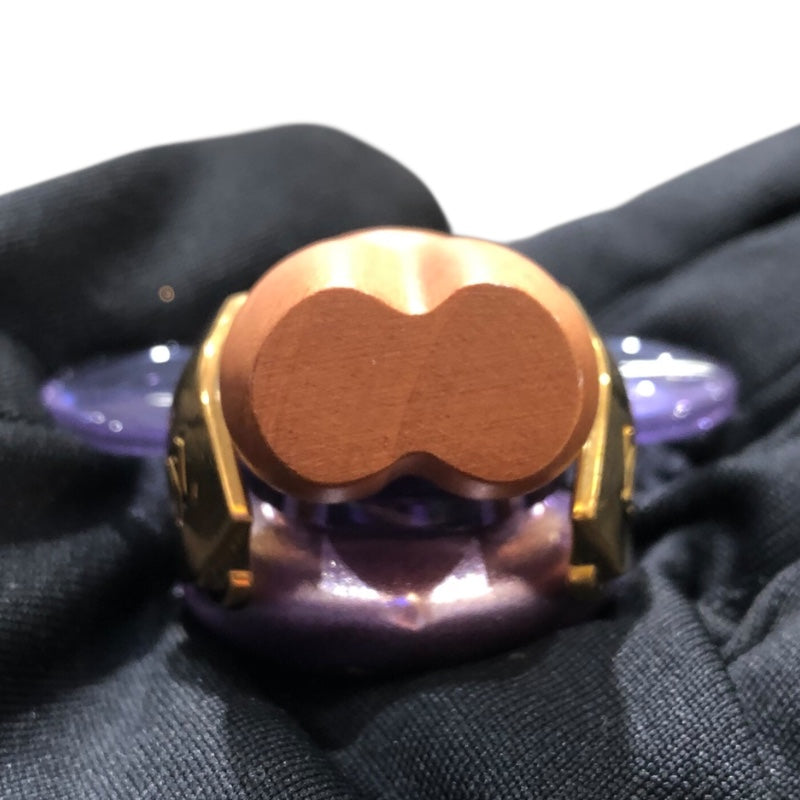 ルイ・ヴィトン LOUIS VUITTON キーホルダー　ヴィヴィエンヌ M01546 ブラウン×パープル メタル･ウッド ユニセックス キーホルダー