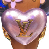 ルイ・ヴィトン LOUIS VUITTON キーホルダー　ヴィヴィエンヌ M01546 ブラウン×パープル メタル･ウッド ユニセックス キーホルダー