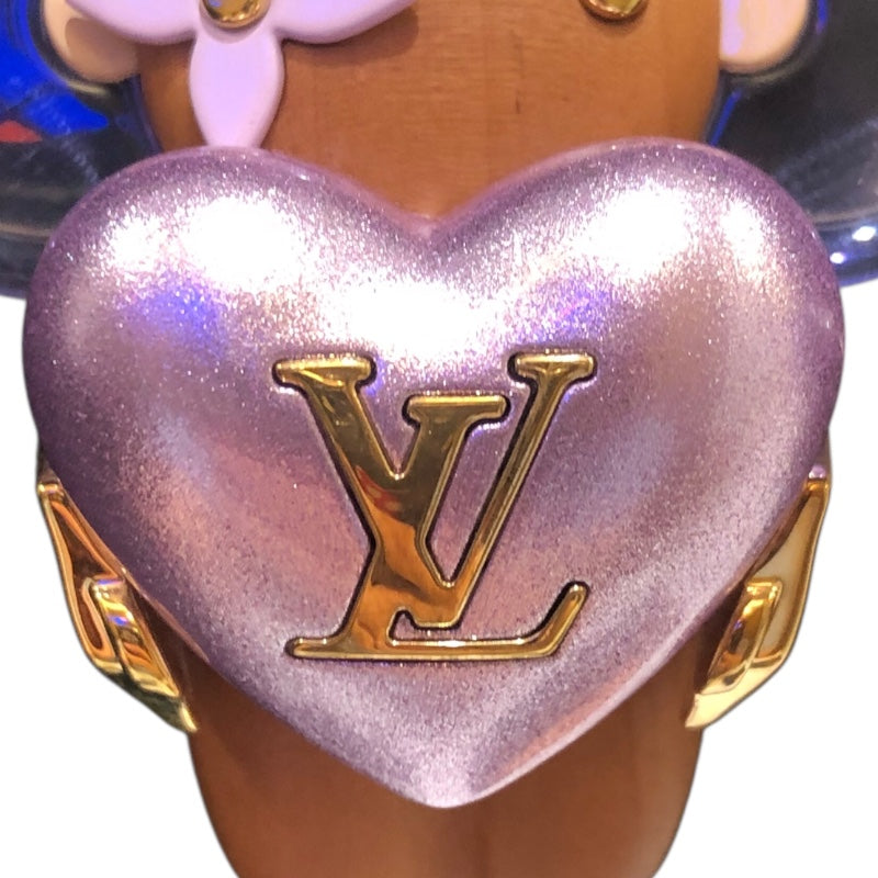 ルイ・ヴィトン LOUIS VUITTON キーホルダー　ヴィヴィエンヌ M01546 ブラウン×パープル メタル･ウッド ユニセックス キーホルダー