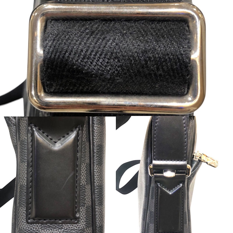 ルイ・ヴィトン LOUIS VUITTON デイトンPM M41408 ブラック/シルバー金具 ダミエグラフィットキャンバス メンズ ショルダーバッグ