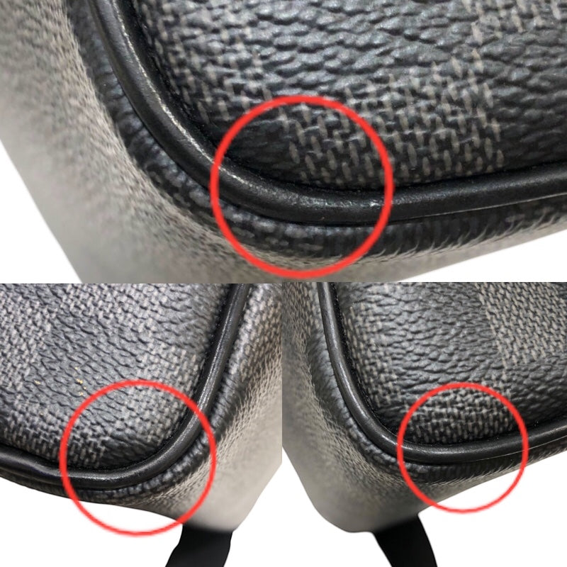 ルイ・ヴィトン LOUIS VUITTON デイトンPM M41408 ブラック/シルバー金具 ダミエグラフィットキャンバス メンズ ショルダーバッグ