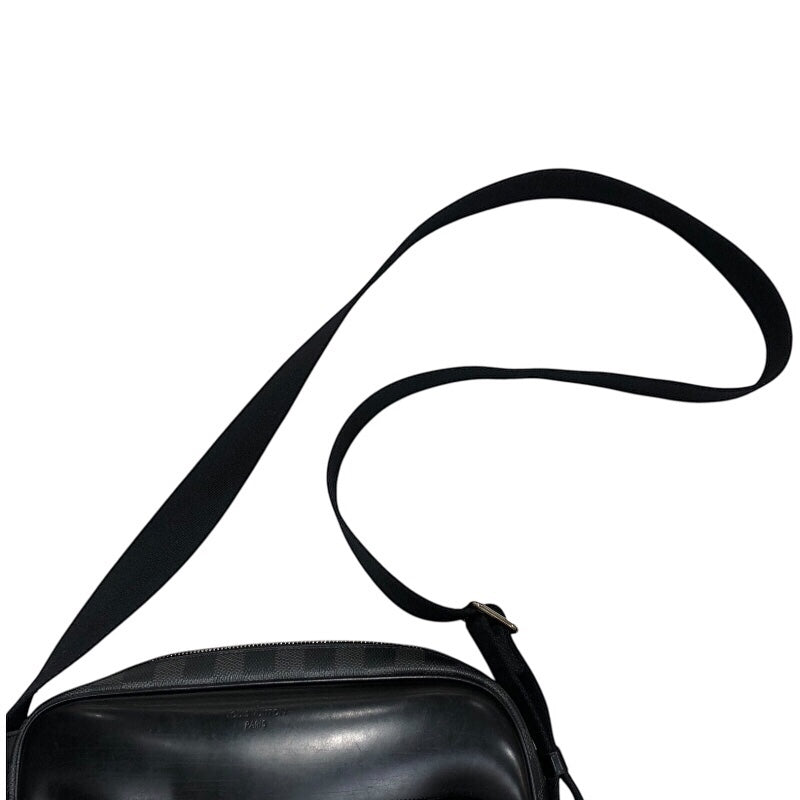 ルイ・ヴィトン LOUIS VUITTON デイトンPM M41408 ブラック/シルバー金具 ダミエグラフィットキャンバス メンズ ショルダーバッグ