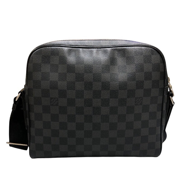 ルイ・ヴィトン LOUIS VUITTON デイトンPM M41408 ブラック/シルバー金具 ダミエグラフィットキャンバス メンズ ショルダーバッグ