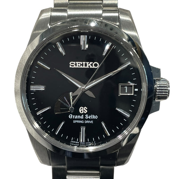 グランドセイコー Grand Seiko ヘリテージコレクション スプリングドライブ SBGA027 ブラック ステンレススチール 自動巻き メンズ 腕時計