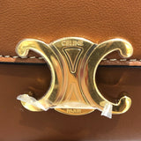 セリーヌ CELINE トリオンフスモールウォレット 10D783 タン/ゴールド金具 カーフ レディース 三つ折り財布