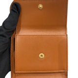セリーヌ CELINE トリオンフスモールウォレット 10D783 タン/ゴールド金具 カーフ レディース 三つ折り財布