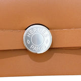 エルメス HERMES エールバッグジップ20 K刻 ブラウン/SV金具 トワル レディース ショルダーバッグ