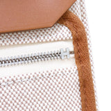 エルメス HERMES エールバッグジップ20 K刻 ブラウン/SV金具 トワル レディース ショルダーバッグ