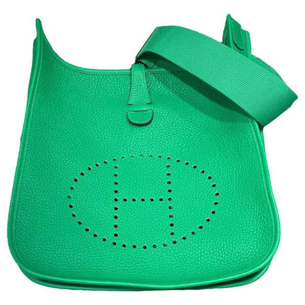 エルメス HERMES エヴリン3PM W刻印 バンブー シルバー金具 トリヨン レディース ショルダーバッグ