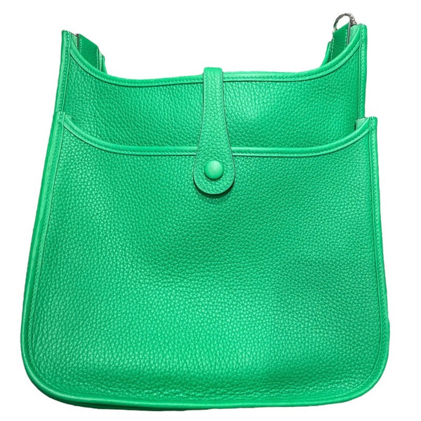 エルメス HERMES エヴリン3PM W刻印 バンブー シルバー金具 トリヨン レディース ショルダーバッグ
